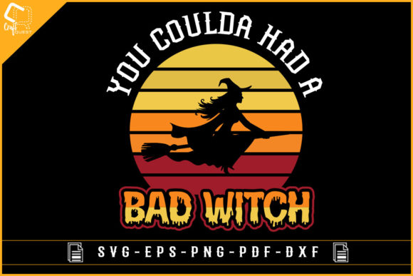 Bad Witch Graphics for Crafts and Halloween Projects