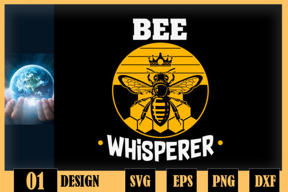 Bee Whisperer Beekeeper Graphics for Crafts