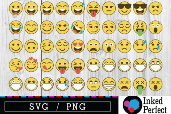 Emoji Bundle Graphics for Crafts and Branding