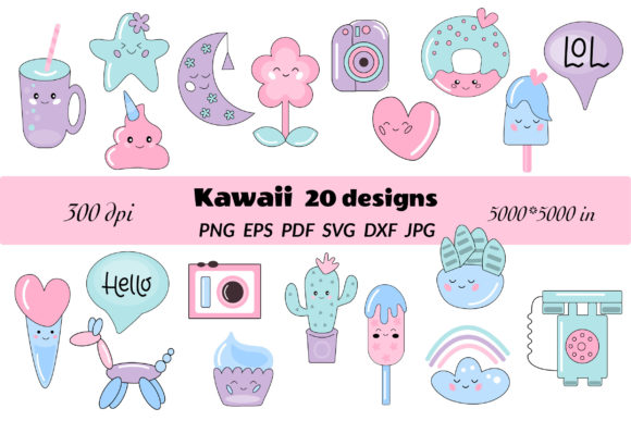 Kawaii Clipart Bundle: Graphics That Bring Crafts to Life