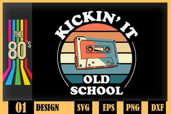Kickin It Old School Retro 80s Cassette