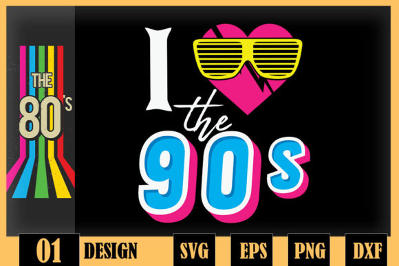 Love the 90s Costume Party Graphics for Crafts
