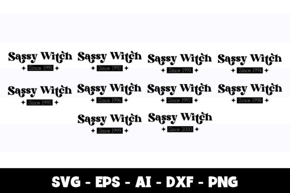 Sassy Witch Graphics for Crafts