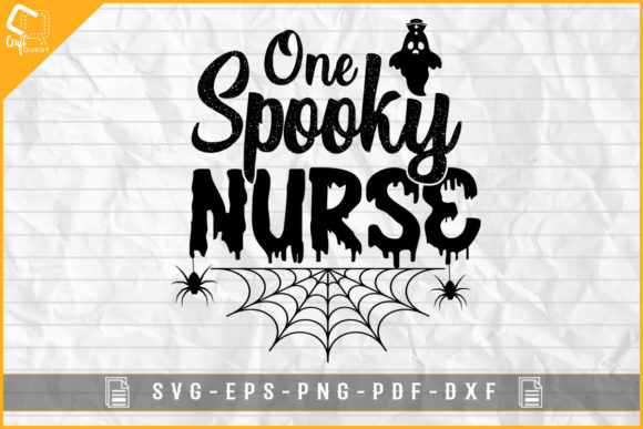 Spooky Nurse Graphic for Halloween Crafts